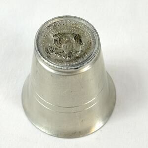 Vintage 1982 John F Kennedy Half Dollar Metal Shot Glass Jigger